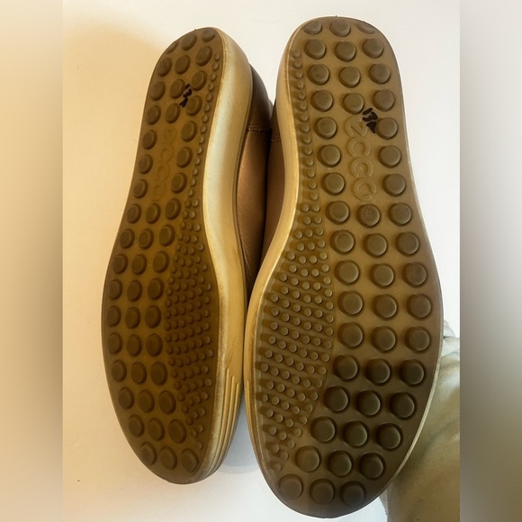 Ecco Mens Sz 9 Gray Leather Lace Up Casual Sneaker Shoes - Picture 3 of 7